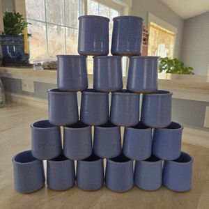 Set of Blue Ceramic Cups